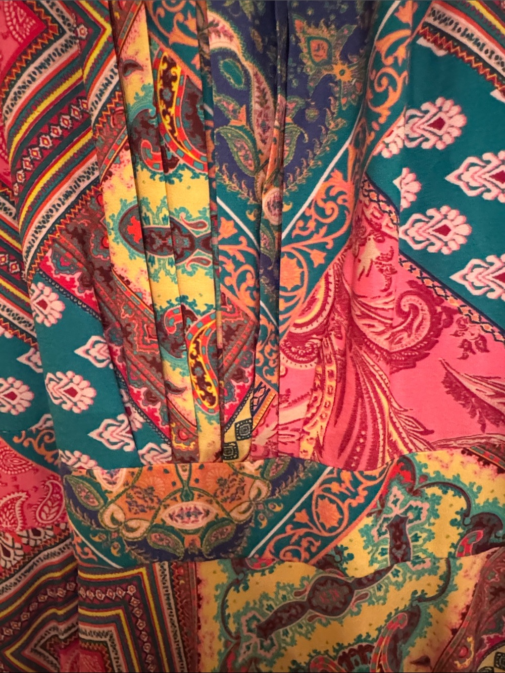 Eliza J Pink & Teal Paisley Halter Maxi Dress - Beautiful Dress - Picture 8 of 8